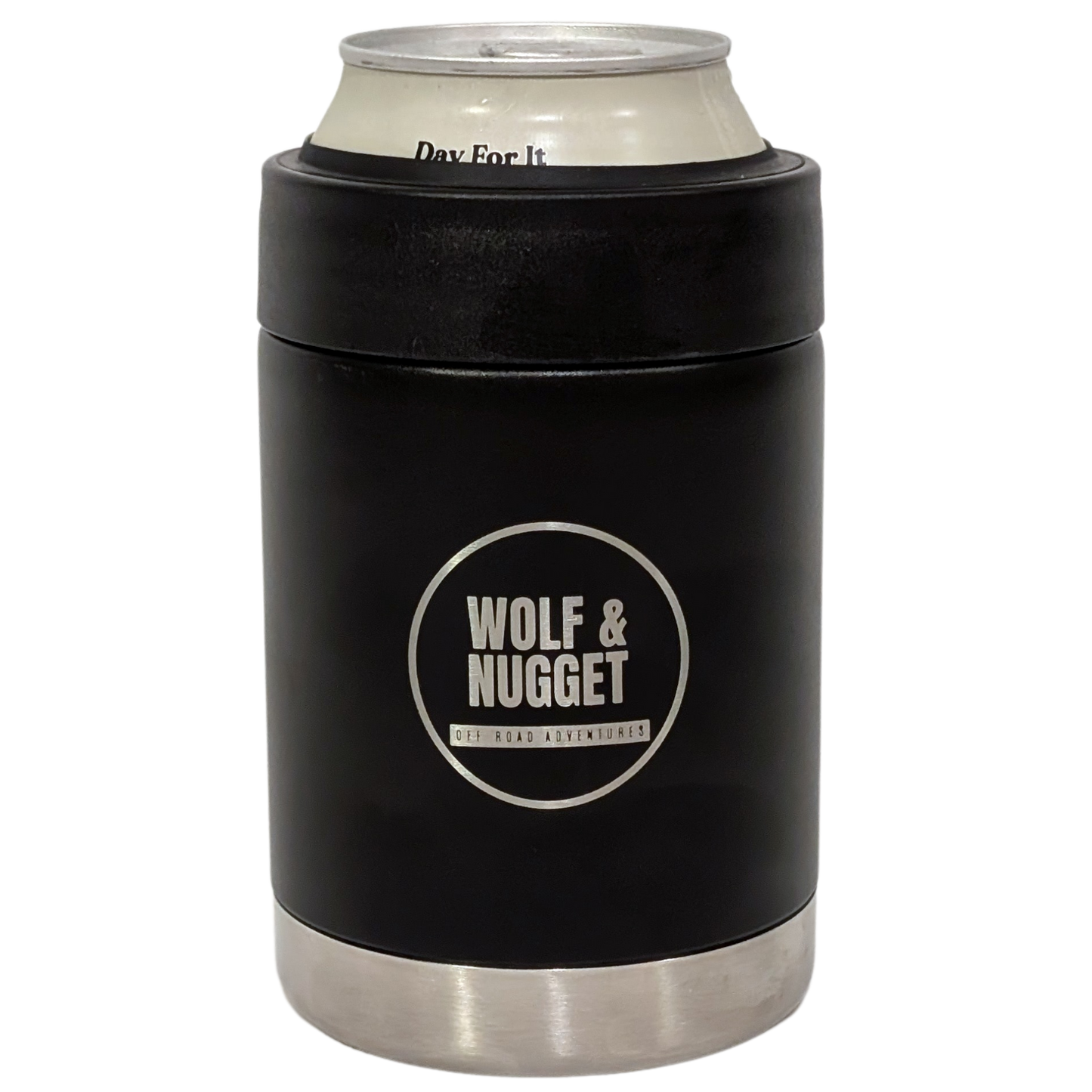 Wolf & Nugget Stainless Steel Beer Colster