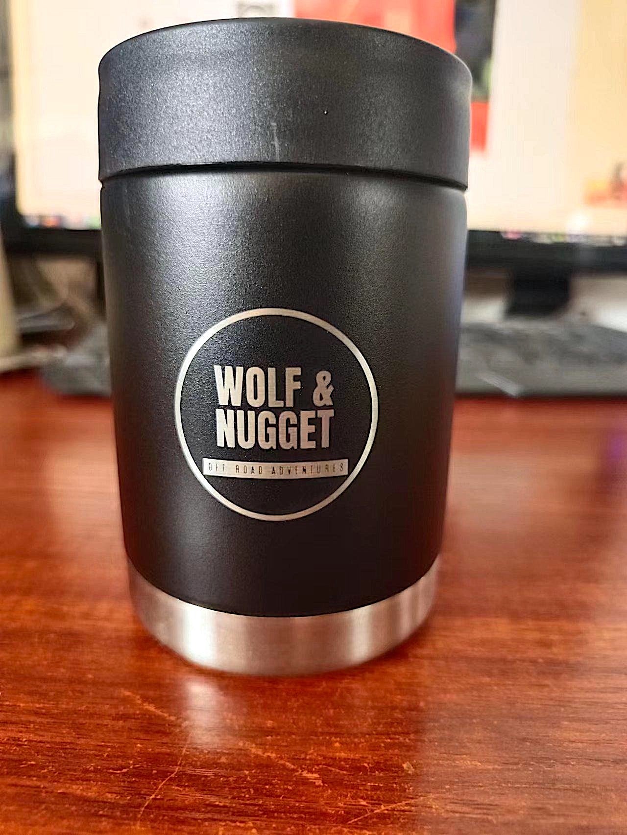 Wolf & Nugget Stainless Steel Beer Colster