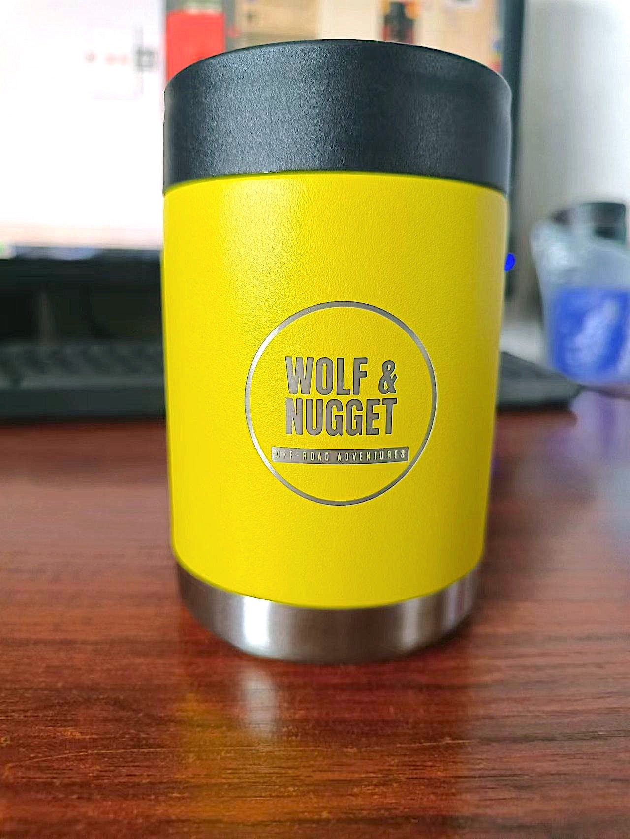 Wolf & Nugget Stainless Steel Beer Colster