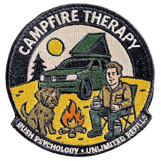 Campfire Therapy & Bush Psychology Wolf & Nugget 4WD Velcro Patch