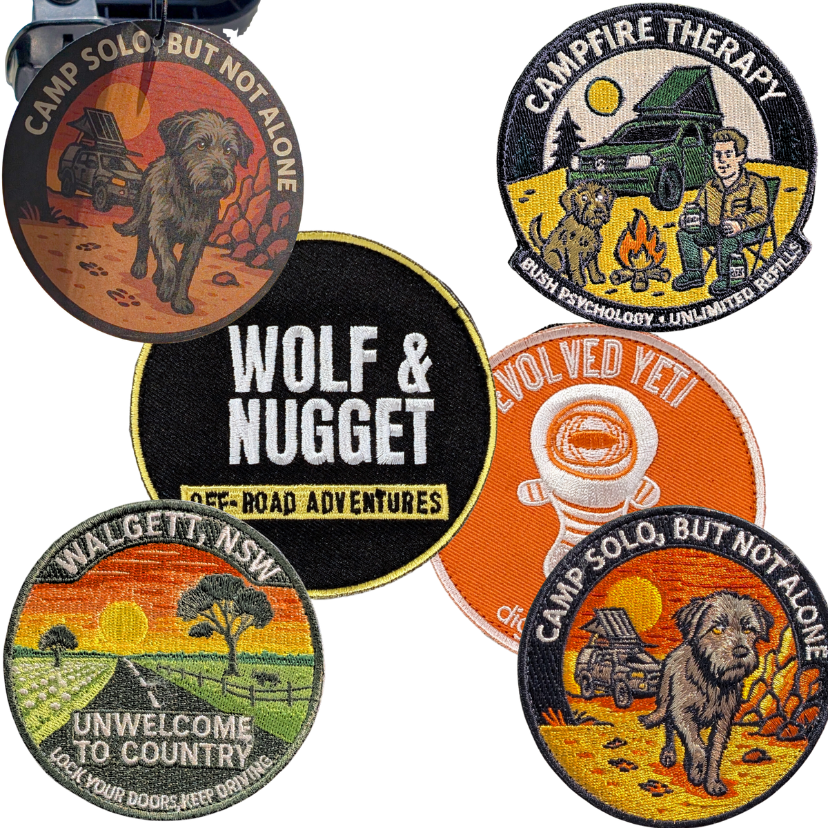 4WD Camping Patch Bundle Wolf & Nugget Adventure Pack